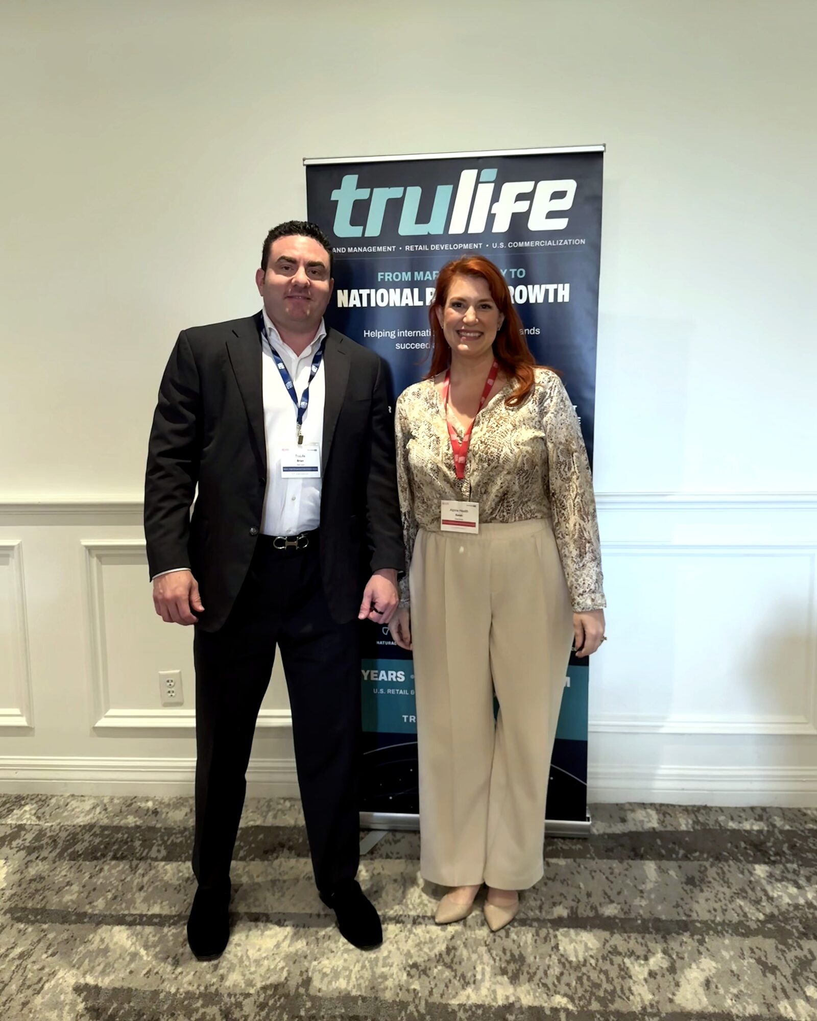 TruLife Distribution meeting with Alpine Health representatives at ECRM 2026.