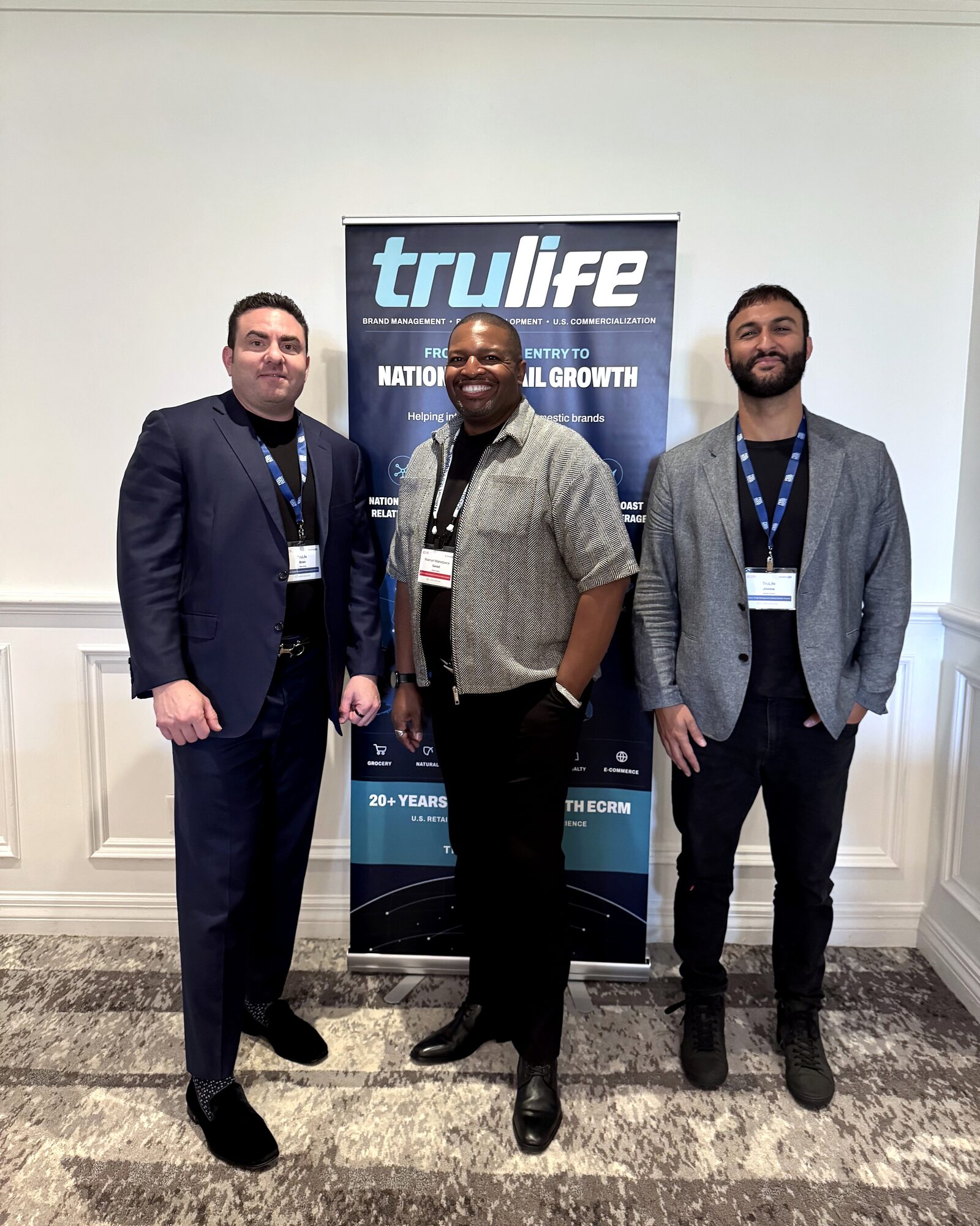 TruLife Distribution meeting with Walmart Marketplace representatives at ECRM 2026.