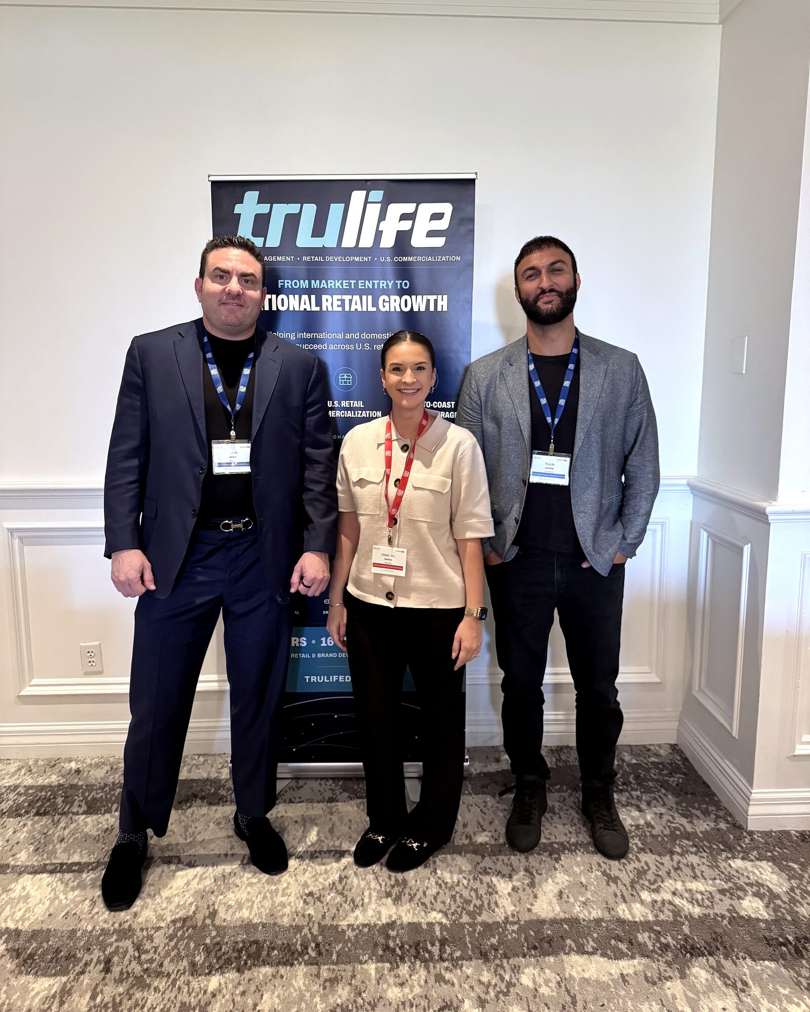 TruLife Distribution meeting with Meijer representatives at ECRM 2026.