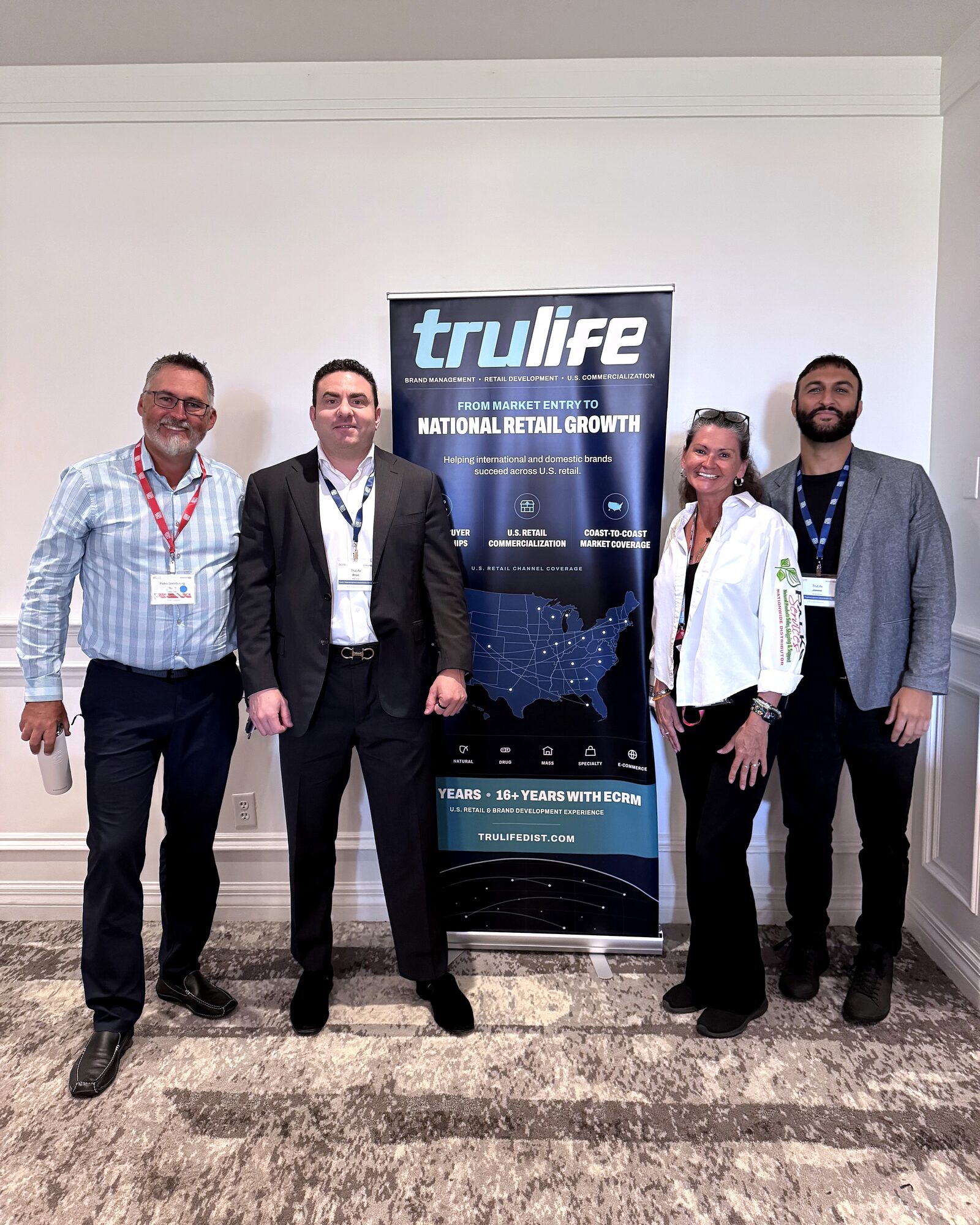TruLife Distribution meeting with Palko Distributing representatives at ECRM 2026.