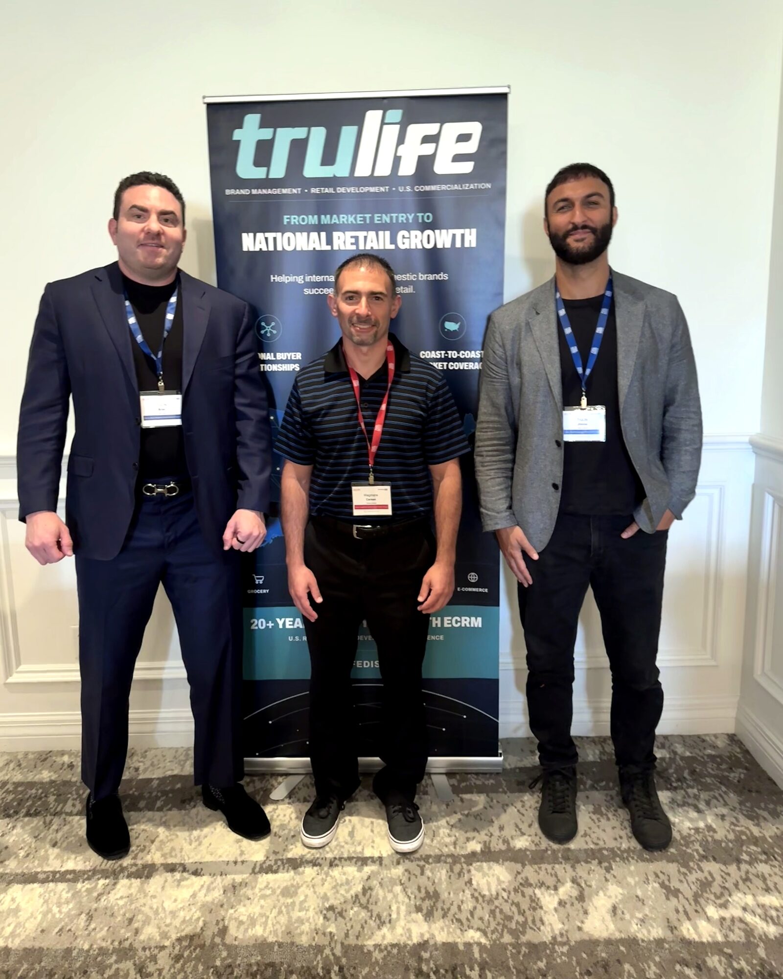 TruLife Distribution meeting with Wegmans representatives at ECRM 2026.