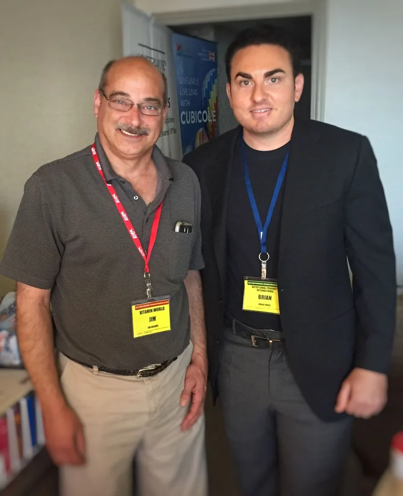 TruLife team member with a member of the Vitamin World team at a historical industry event