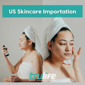 woman applying skincare products; Skincare Importation